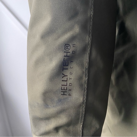 Helly Hansen Senja Waterproof Winter Parka Olive Green Faux Fur Hood - L - Picture 13 of 17